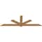Ekena Millwork Kennewick Timber Gable Bracket, Western Red Cedar, 96"W x 32"H x 1 1/2"D x 5 1/2"F, 8/12 Pitch GBW096X32X0206KEN00SWR - alternate 2